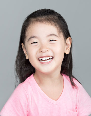 Young girl smiling